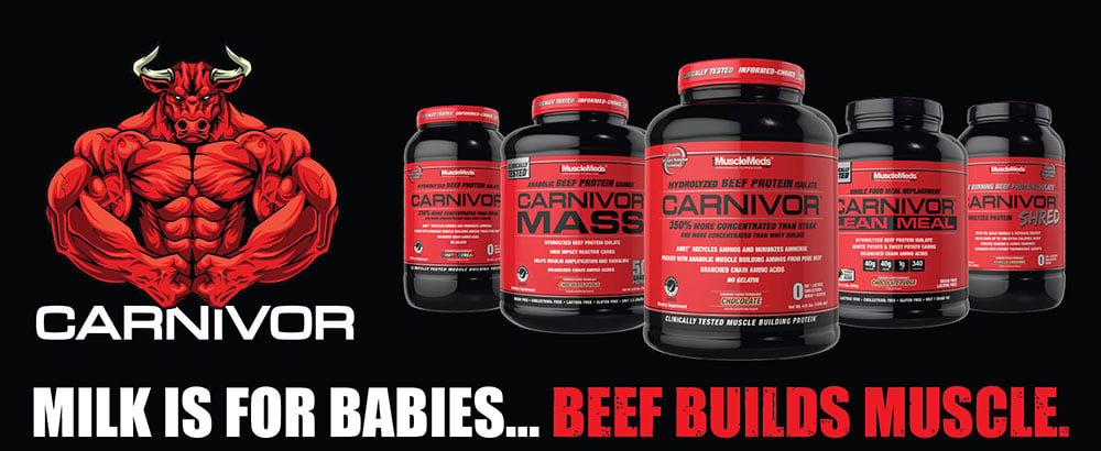 Carnivor product family - Milk is for babies, beef builds muscle