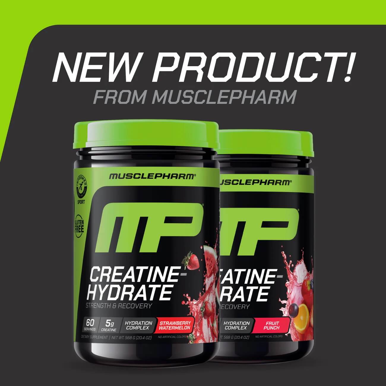 5g Creatine Monohydrate, Hydration Complex, 60 Servings