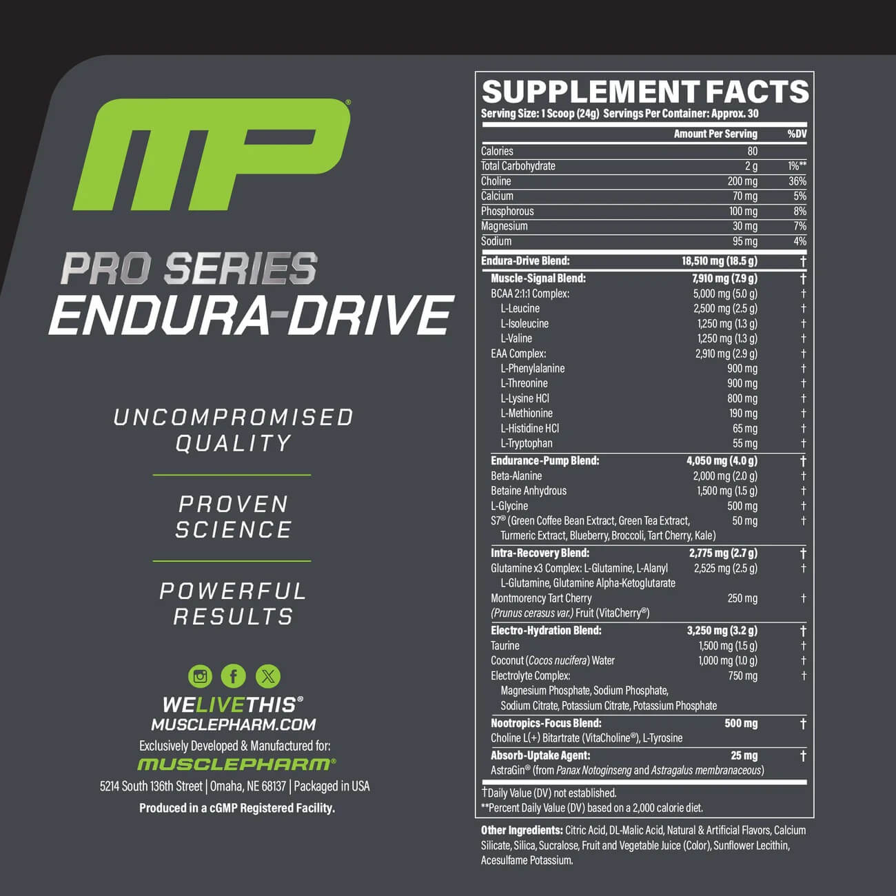 ENDURA-DRIVE Class-Leading Formula