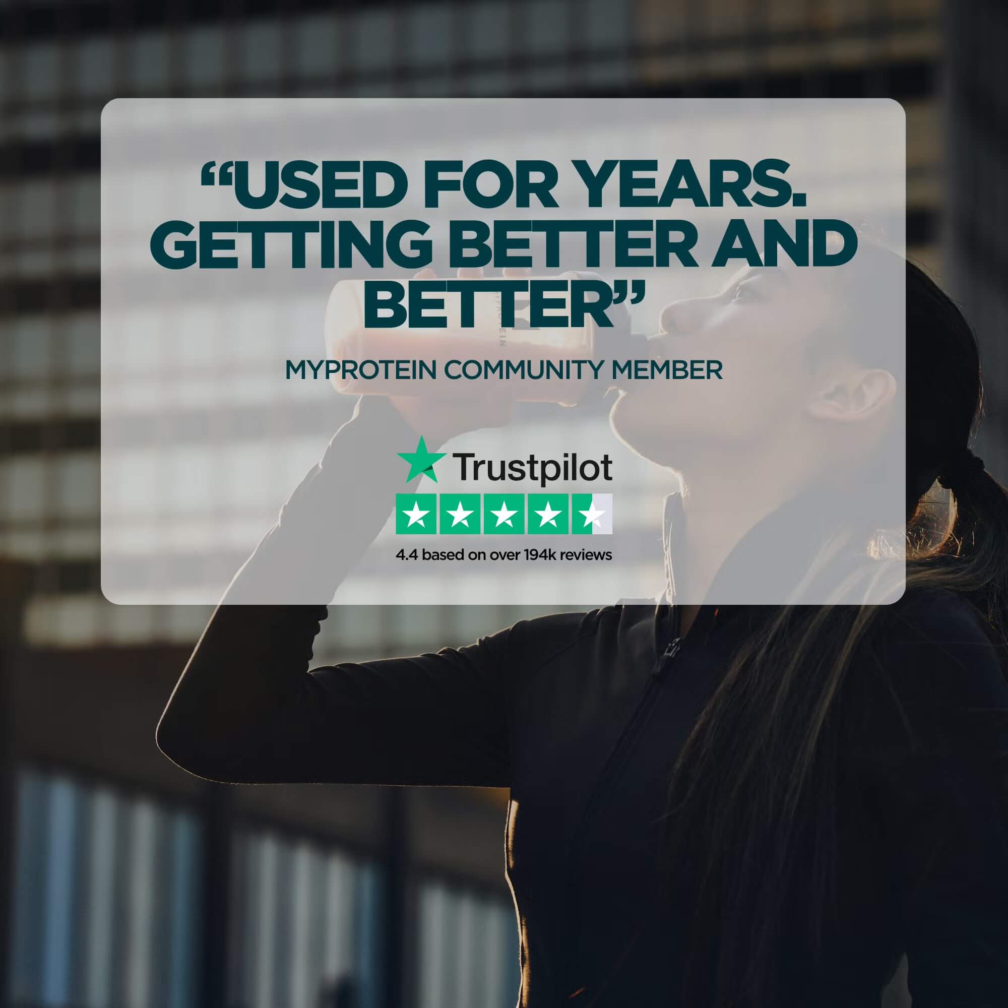 Myprotein Impact Whey Isolate Used For Years. Getting Better and Better. Trustpilot 4.4 based on over 194k reviews