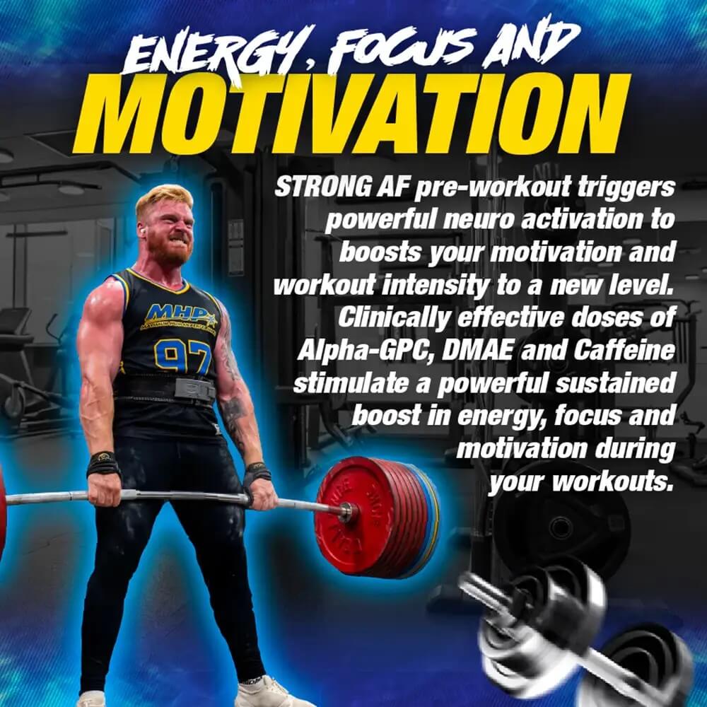 Graphic detailing Energy, Focus and Motivation highlighting neuro activation