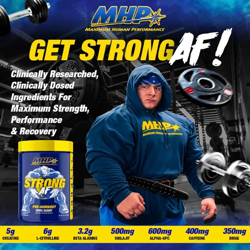 MHP Strong AF Pre-Workout hero image