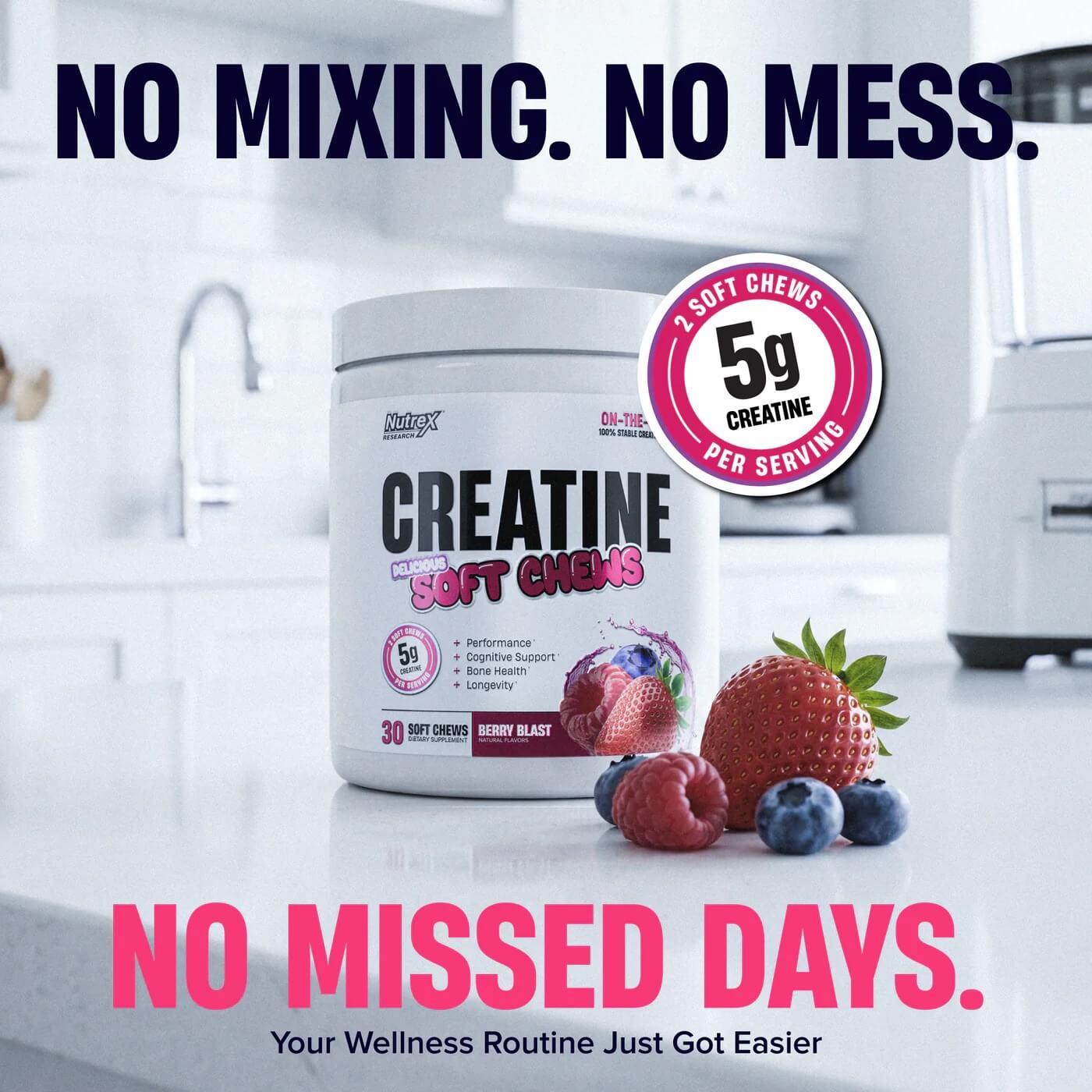 Nutrex Creatine Soft Chews - No mixing, no mess