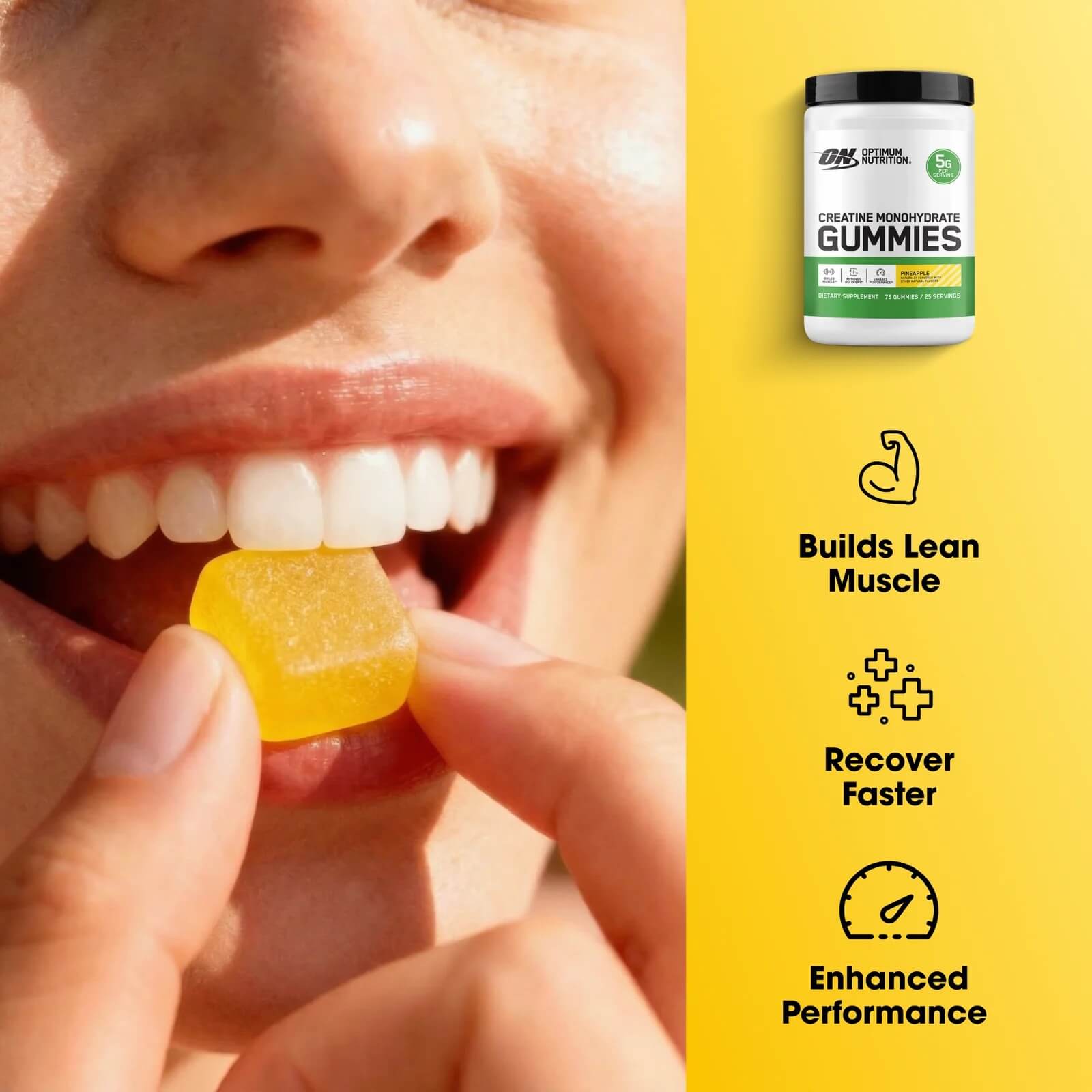 Optimum Nutrition Creatine Gummies nutritional facts