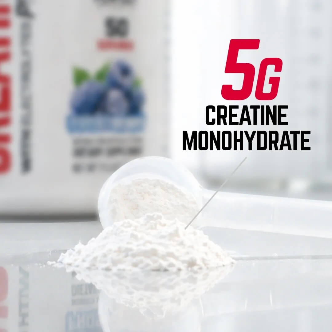 Scoop of 5g Creatine Monohydrate powder