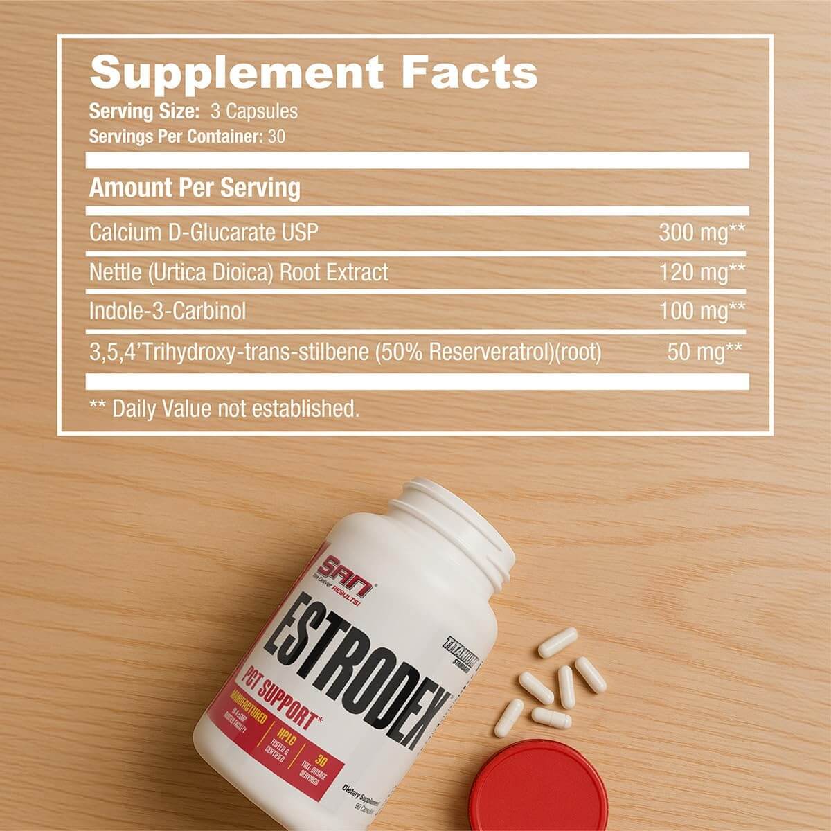 Estrodex Supplement Facts