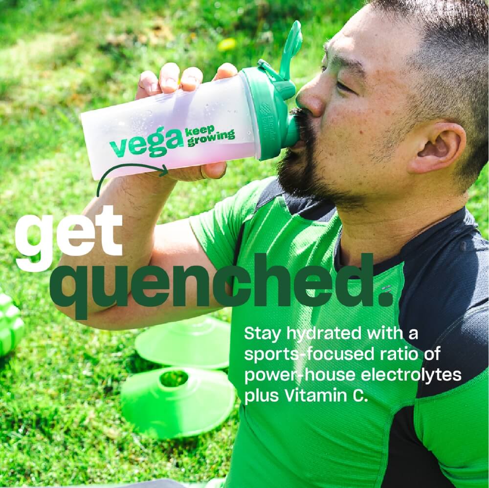 get quenched. Stay hydrated with a sports-focused ratio of power-house electrolytes plus vitamin C." />

<h3 style="font-size: 35px;">No Added Sugar</h3>
<div class="header-line"></div>

<p>Hydration with 0g of added sugar</p>

<img loading="lazy" style="padding-bottom: 20px;" class="full-width-mobile" src="https://cdn.muscleandstrength.com/store/media/wysiwyg/Brands/V/vega-hydration-2.jpg" alt="the one that helps you hydrate - electrolytes, vitamin C, 0g sugar" />

<h3 style="font-size: 35px;">Made for Athletes</h3>
<div class="header-line"></div>

<p>Effective hydration for your toughest sweat sessions</p>

<img loading="lazy" style="padding-bottom: 20px;" class="full-width-mobile" src="https://cdn.muscleandstrength.com/store/media/wysiwyg/Brands/V/vega-hydration-4.jpg" alt="it