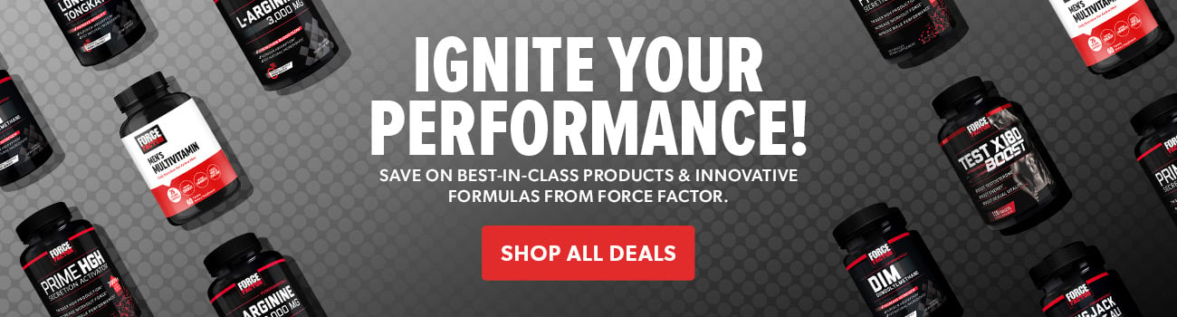 Ignite Your Performance! Save on best-in-class products and innovative formulas from Force Factor. Free jump rope with orders over $65!
