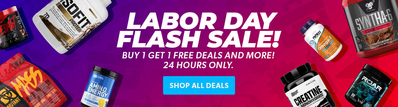 Labor Day Flash Sale! Buy 1 get 1 free deals and more! 24 hours only.