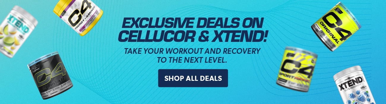 Exclusive Deals on Cellucor & Xtend! Take your workout and recovery to the next level.