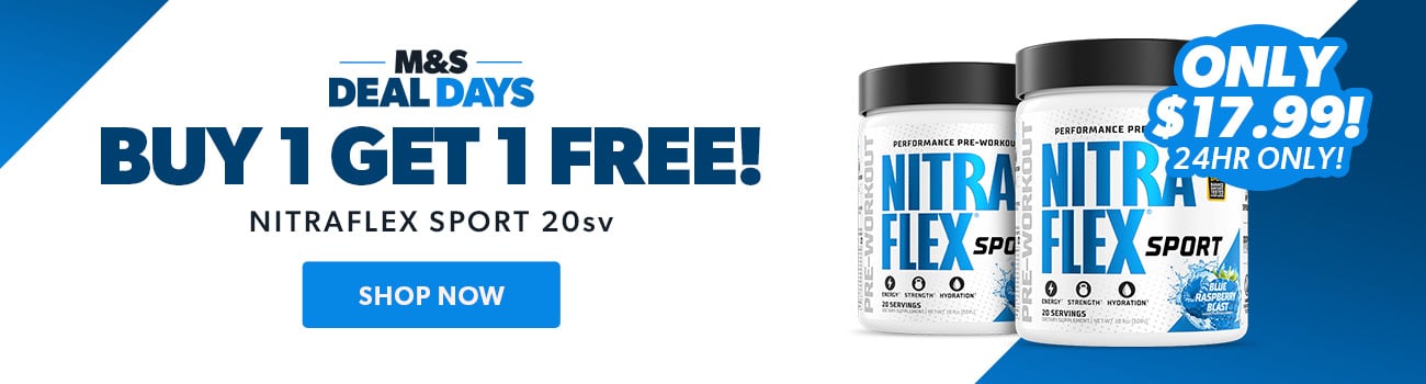 M&S Deals Days! GAT Sport Nitraflex Sport 20sv buy 1 get 1 free!